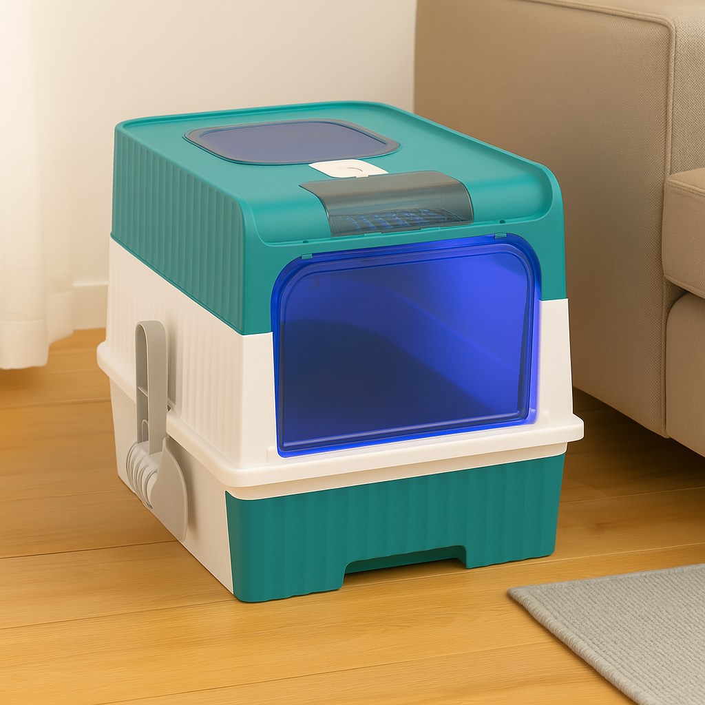 SteriPaw Haven – Automatisches Selbstreinigendes Katzenklo mit UV