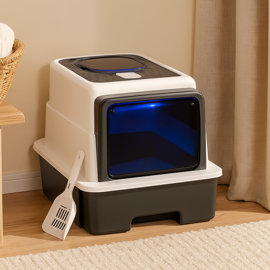 SteriPaw Haven – Automatisches Selbstreinigendes Katzenklo mit UV