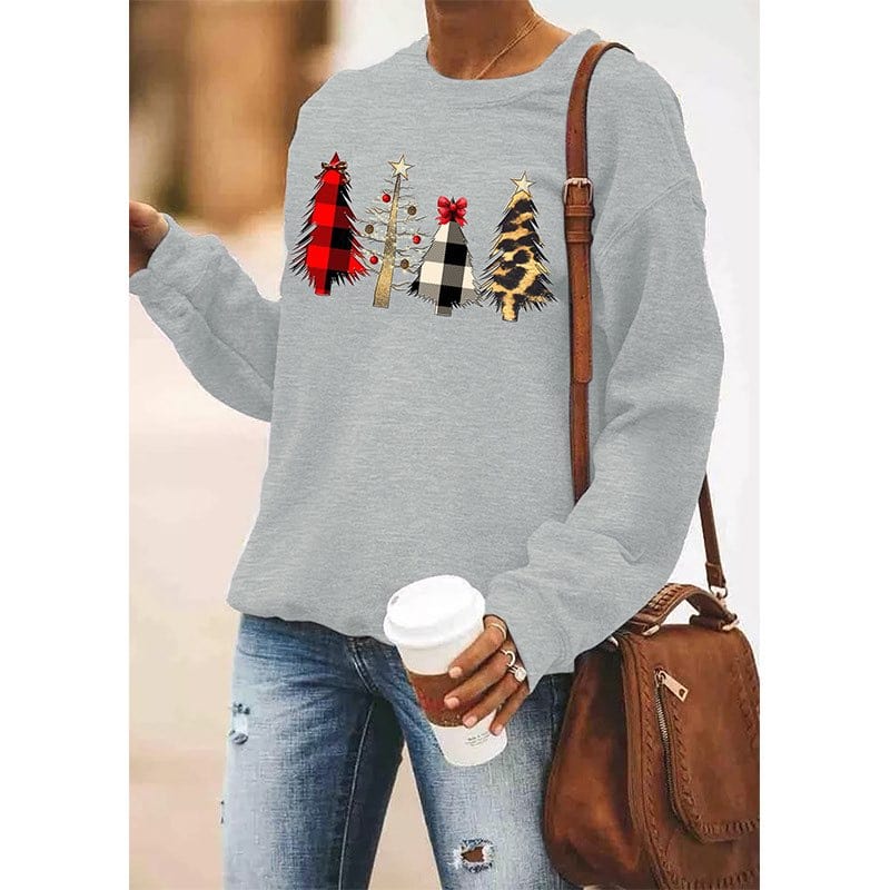 Felpa di Natale | Vestibilità comoda casual | Maglione natalizio da donna
