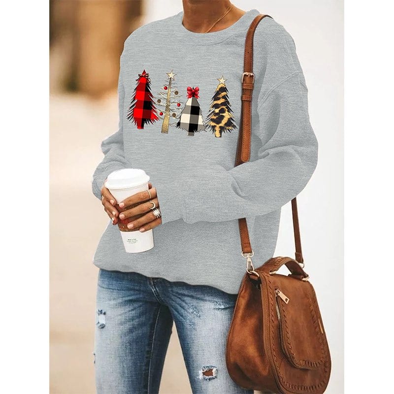 Felpa di Natale | Vestibilità comoda casual | Maglione natalizio da donna