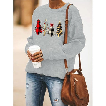 Felpa di Natale | Vestibilità comoda casual | Maglione natalizio da donna