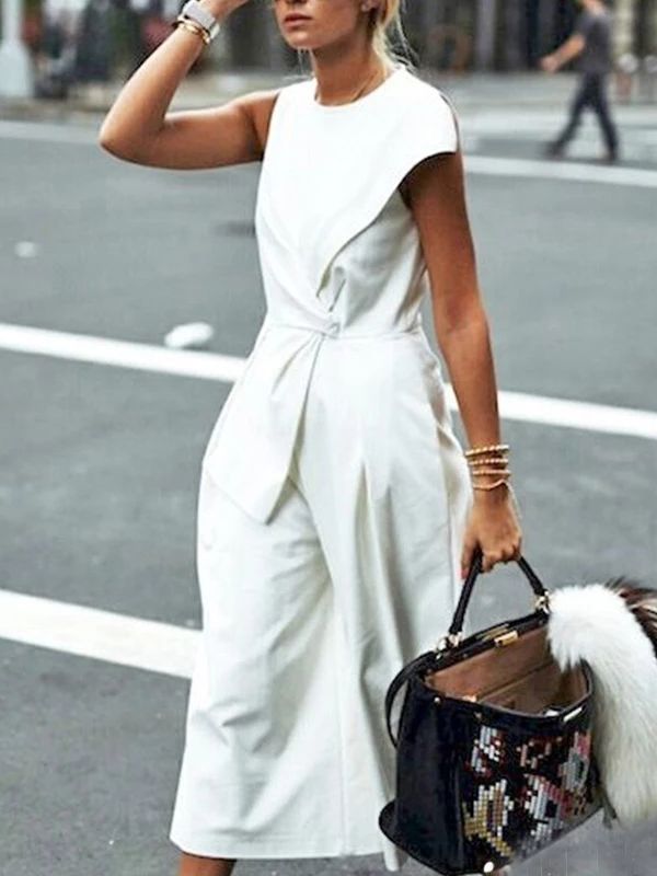 Devako Claire | Front Twist Ærmeløs Jumpsuit