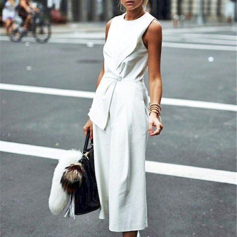 Devako Claire | Front Twist Ærmeløs Jumpsuit