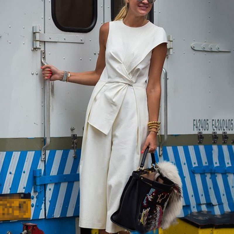 Devako Claire | Front Twist Ærmeløs Jumpsuit