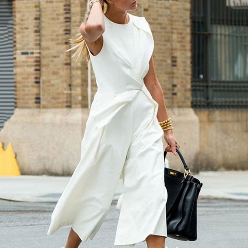 Devako Claire | Front Twist Ærmeløs Jumpsuit