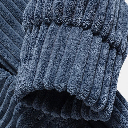 Lässiger Kapuzenpullover aus geripptem Samt - Floyd