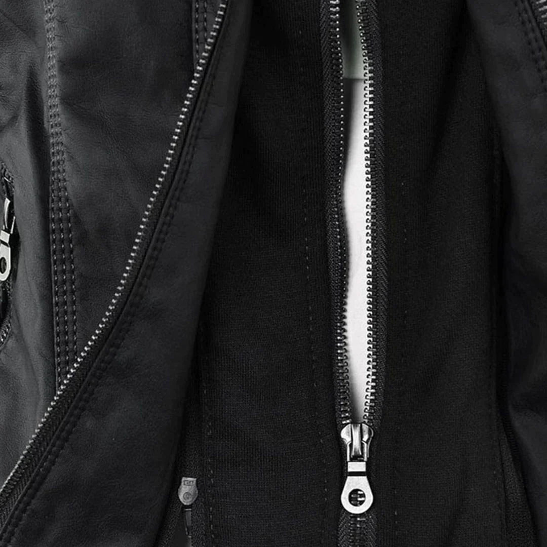 Adalia | Stylische Motorradjacke mit Kapuze