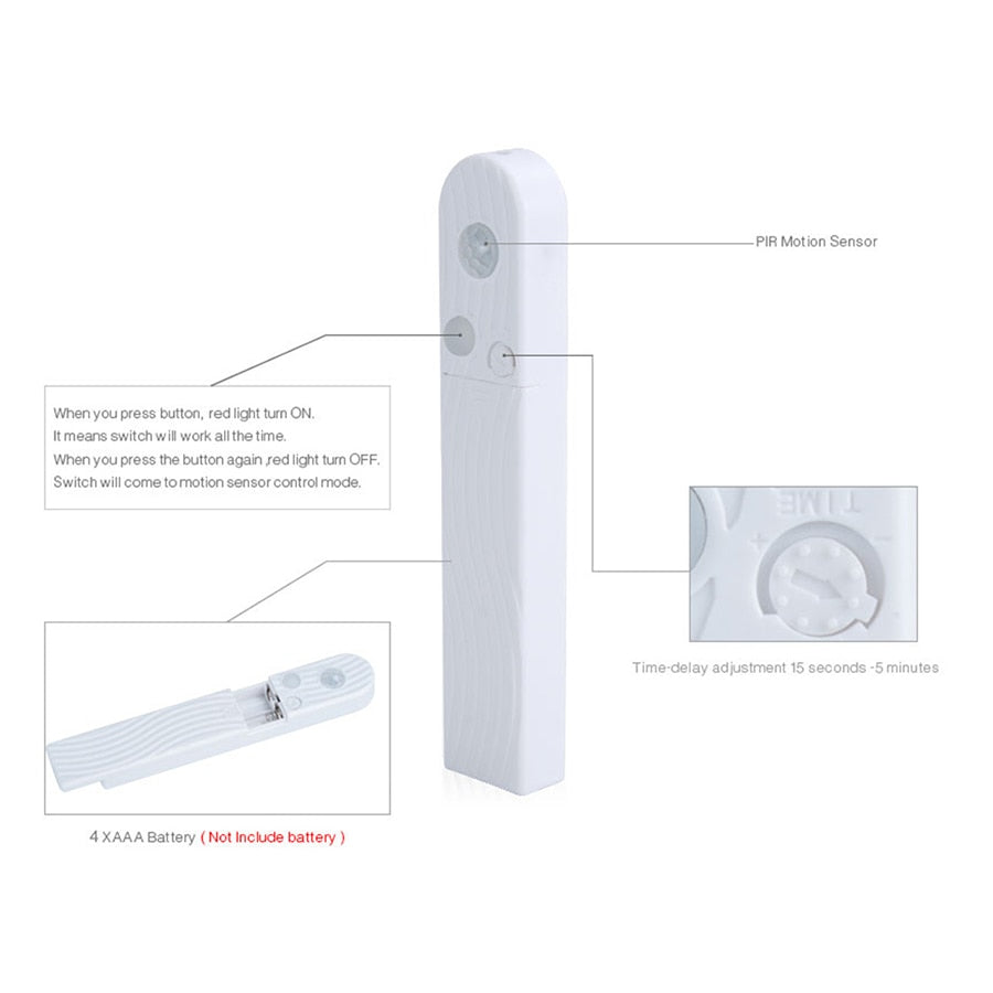 Claryon – LED skabsbelysning med bevægelsessensor, 1–3 m
