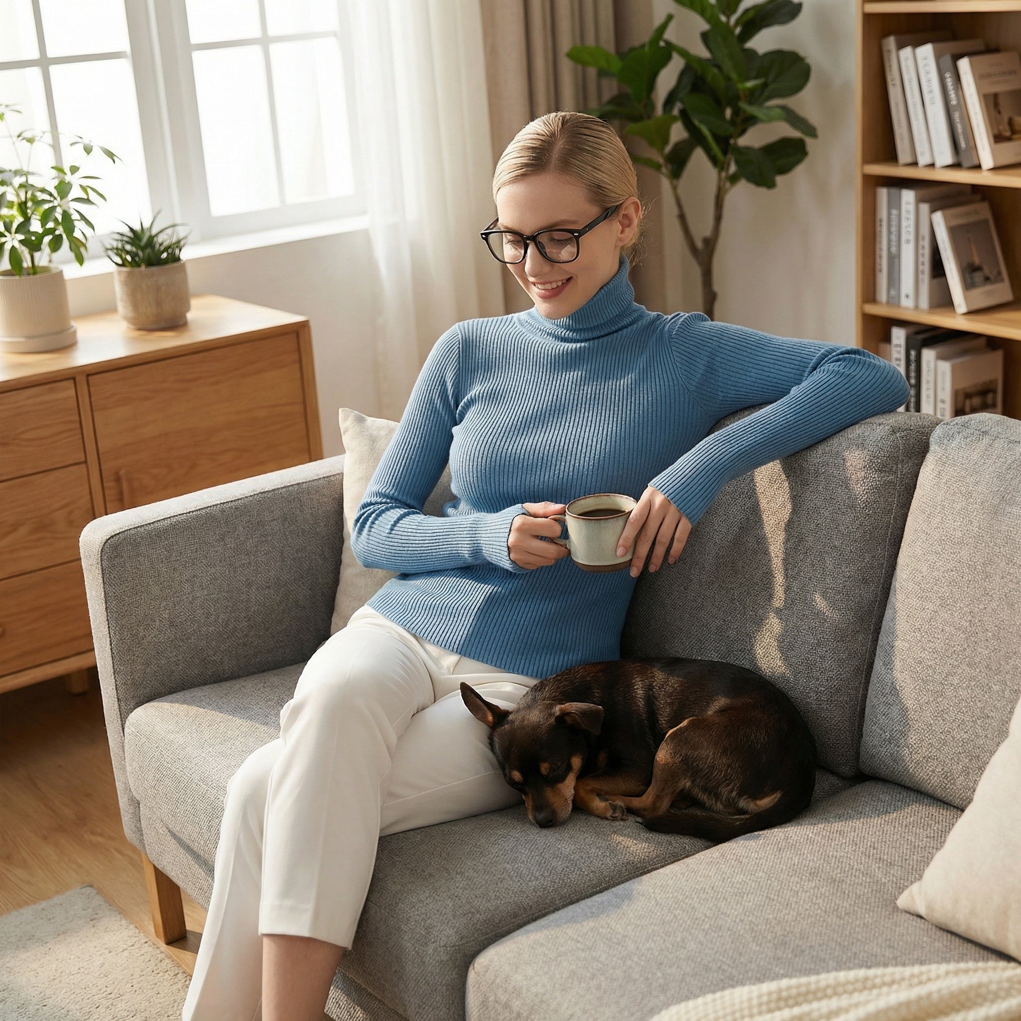 HELIAR varme kashmir rullekravepullover | stilfuld og luksuriøs vintermode