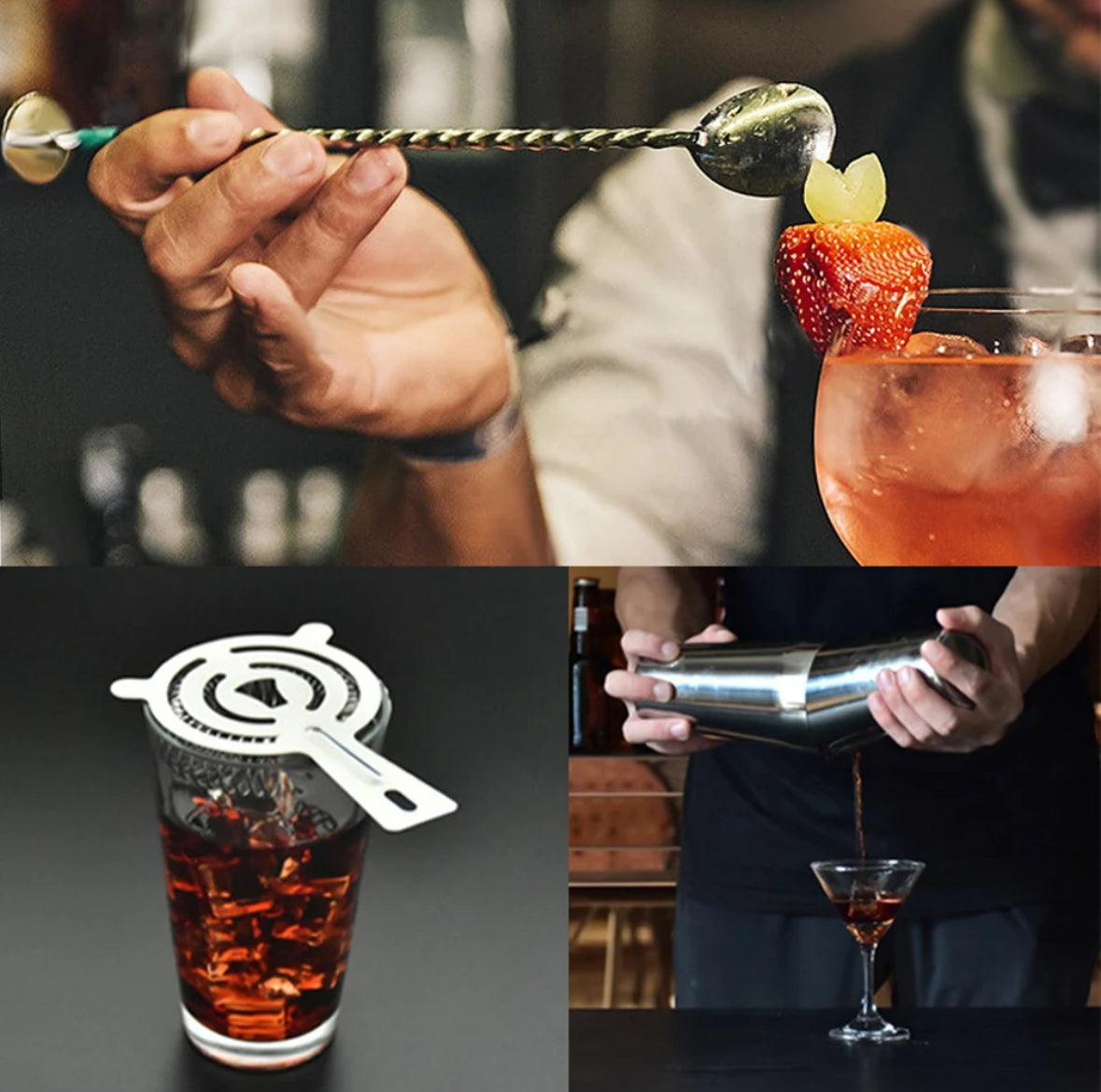 Devako Professionele Bartender Set - 23-delig, Fassungsvermögen 350ml-750ml, Komplette Cocktailtools