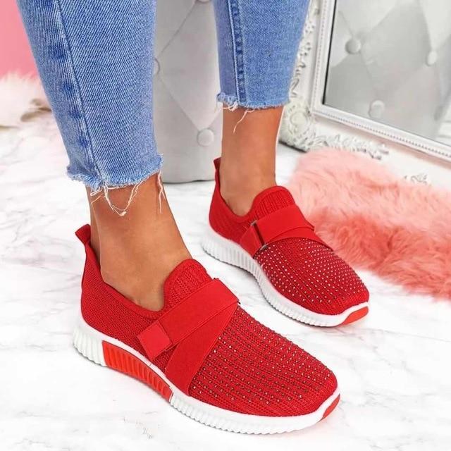 Damen Slip-On Sneaker mit Klettverschluss – Leicht & modisch