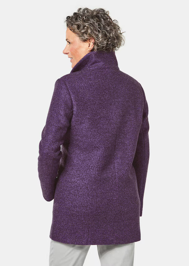 Eleganter Damenmantel mit Kragen – Stretch-Komfort & Stil