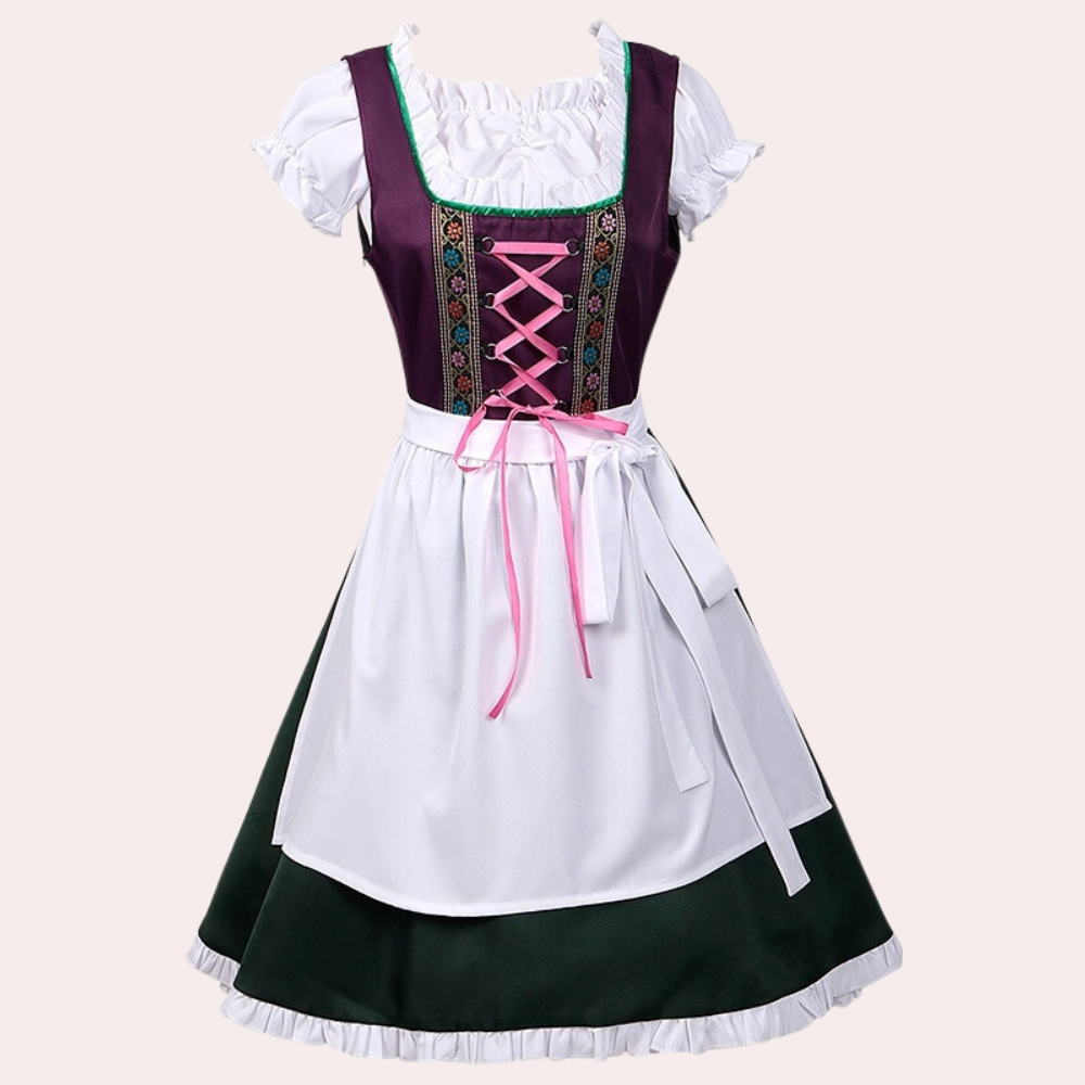 AlpenRomantik – Damen Dirndl Baumwolle elegant – Trachtenkleid für Feste
