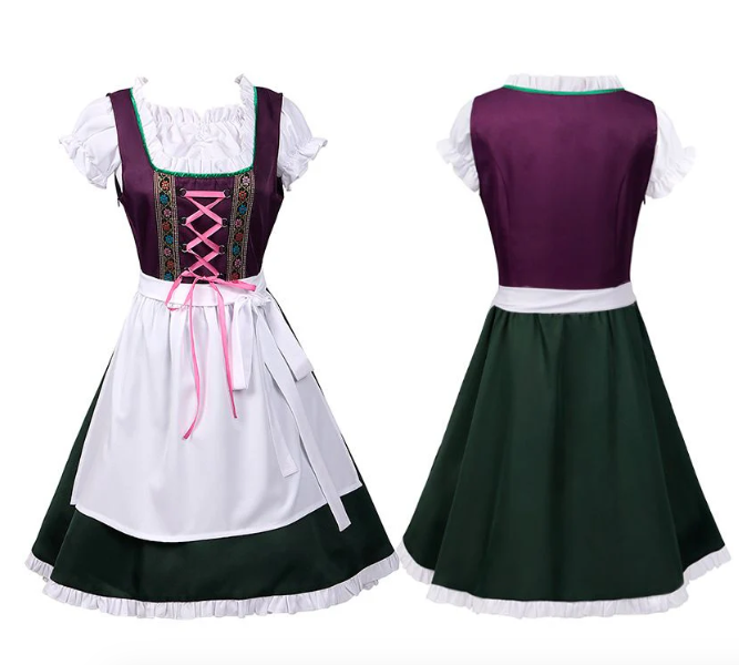 AlpenRomantik – Damen Dirndl Baumwolle elegant – Trachtenkleid für Feste