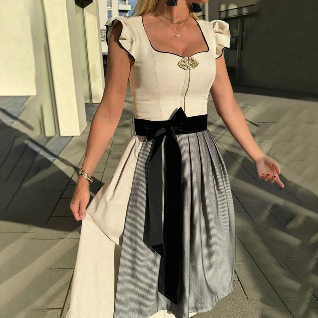 AlpenGlanz – Damen Dirndl Baumwolle festlich & traditionell – für Anlässe
