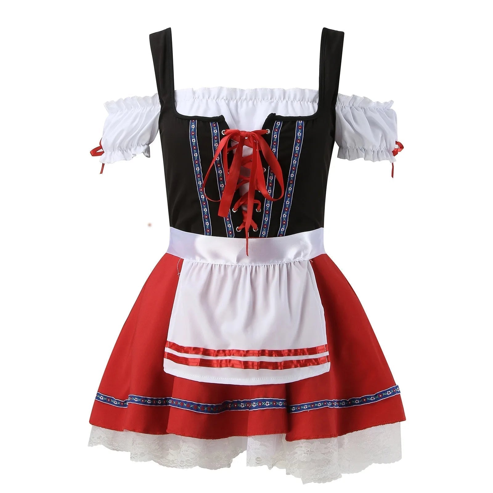 Rosalena – Damen Dirndl aus Baumwolle mit verspielten Details – Sommer & Wiesn