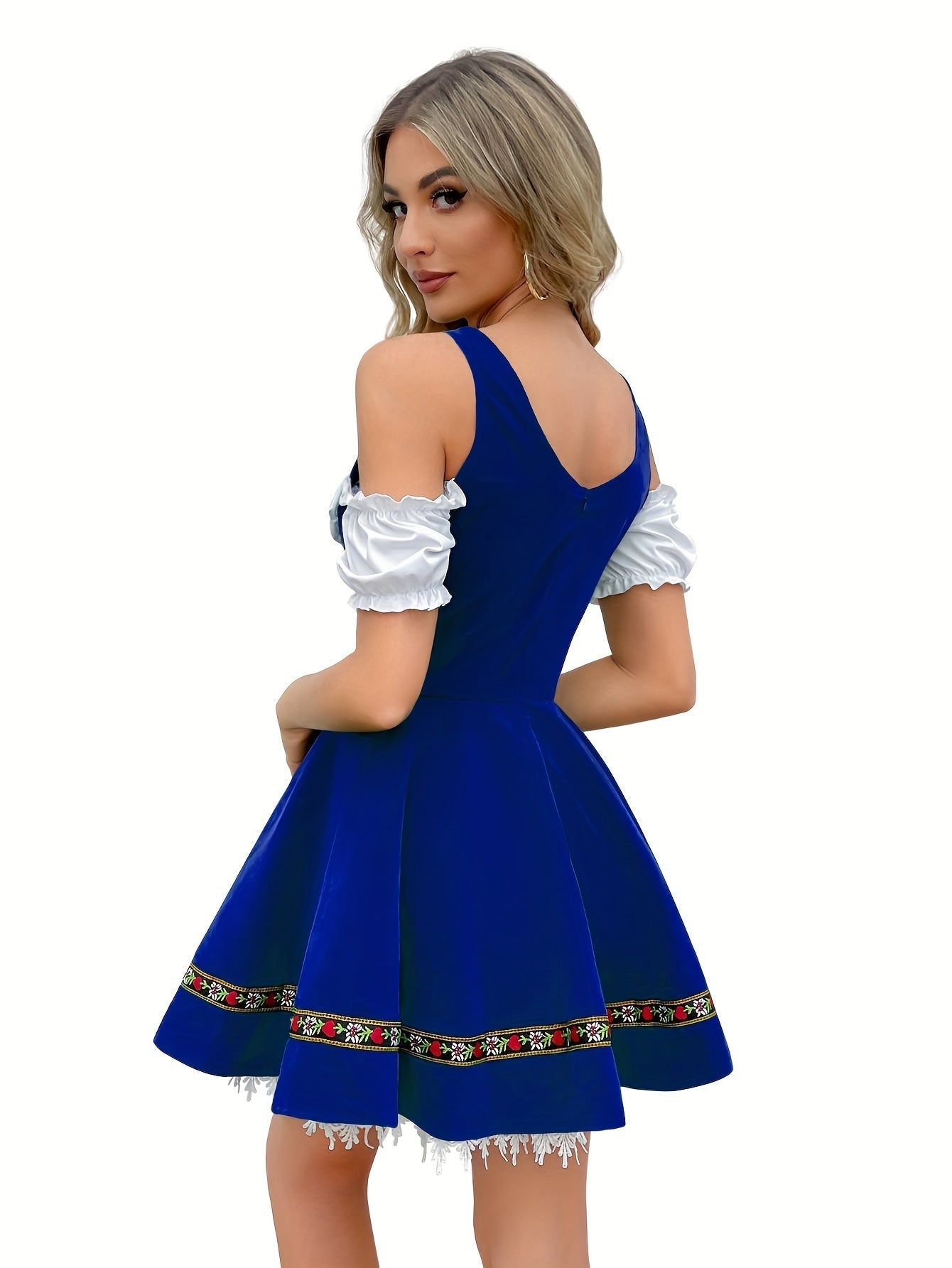 LieblichTracht – Schulterfreies Baumwoll-Dirndl – Elegant für Wiesn & Feste