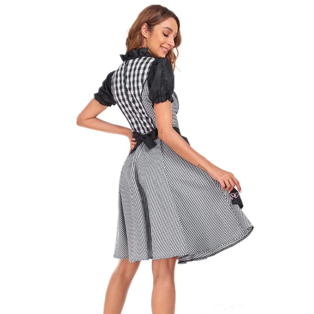 Heimatgold – Damen Dirndl Baumwolle traditionell – Für Oktoberfest & Feste
