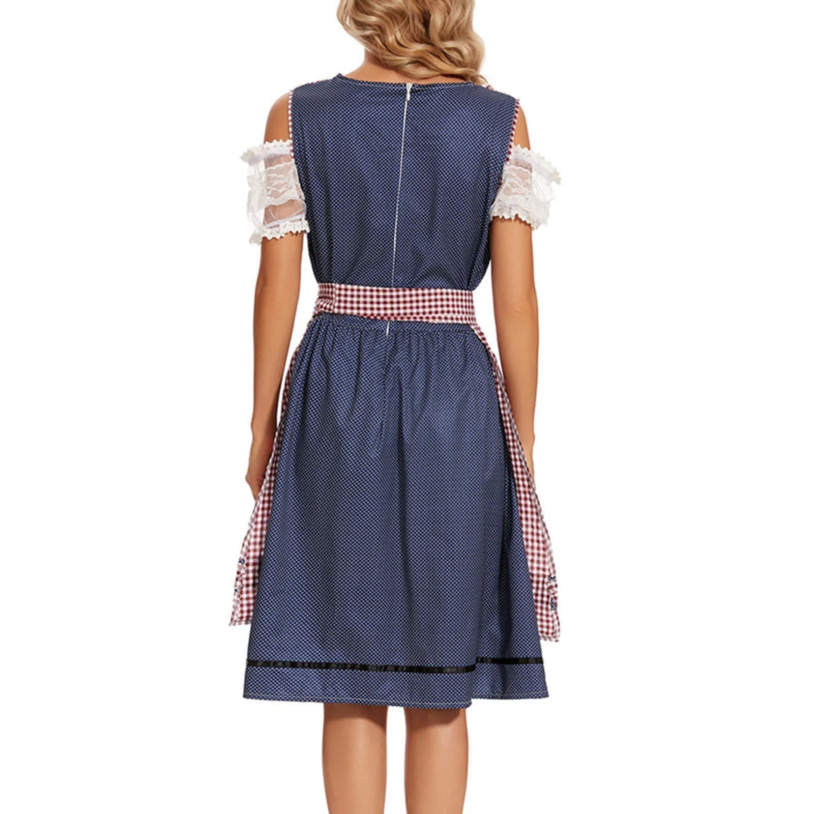 Almrausch – Damen Dirndl Baumwolle kariert – Traditionell & Modern für Feste