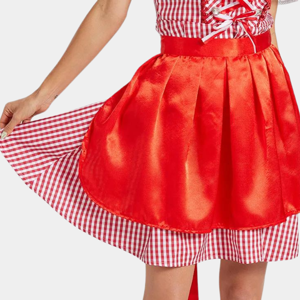 Alpenreich – Damen Dirndlkleid Baumwolle traditionell – Für Oktoberfest & Feste