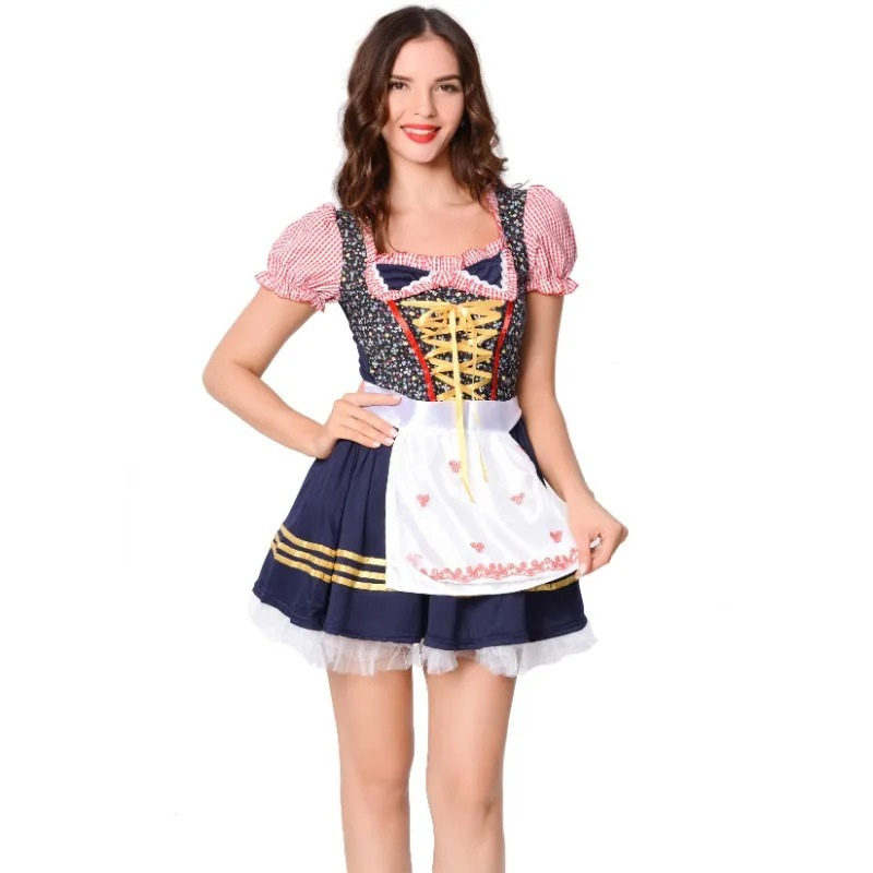 Herzstich – Damen Mini-Dirndl – Baumwolle, bequem & Oktoberfest-ready