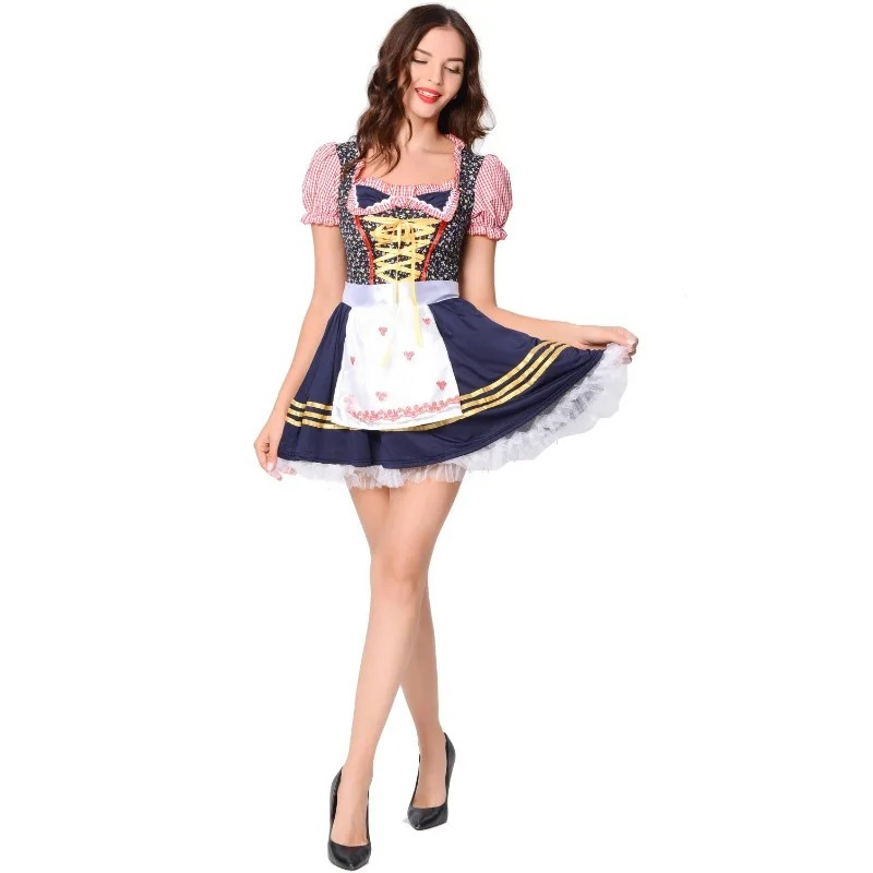 Herzstich – Damen Mini-Dirndl – Baumwolle, bequem & Oktoberfest-ready