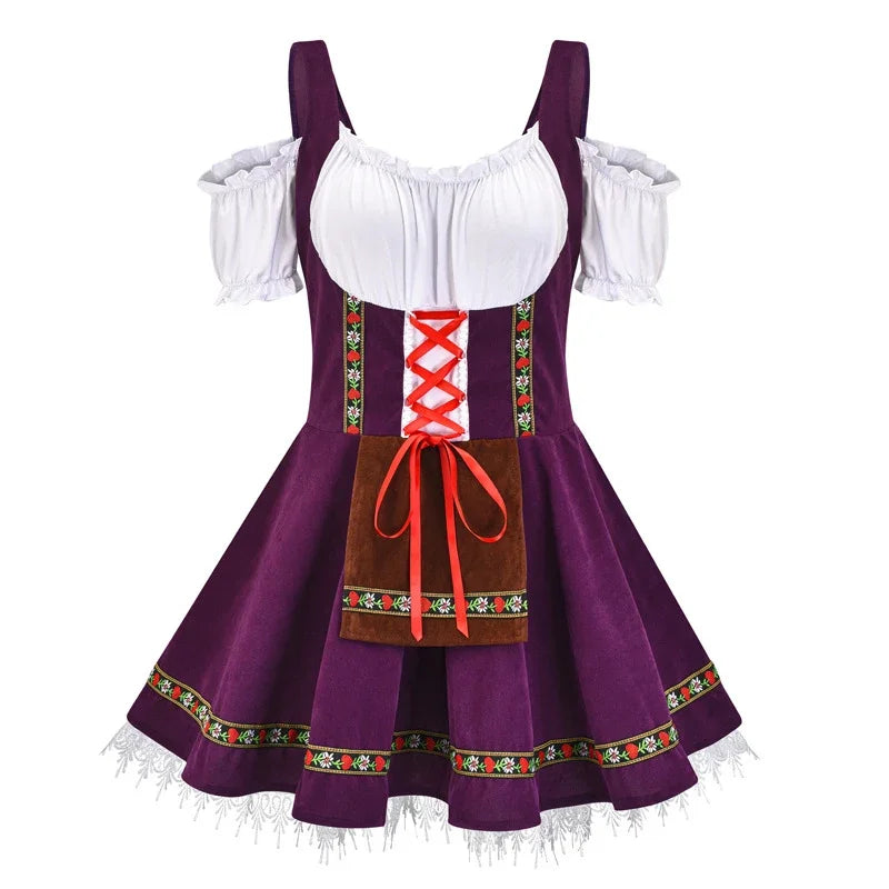 AlpenHerz – Damen Mini-Dirndl mit Zierdetails – Tracht in moderner Form