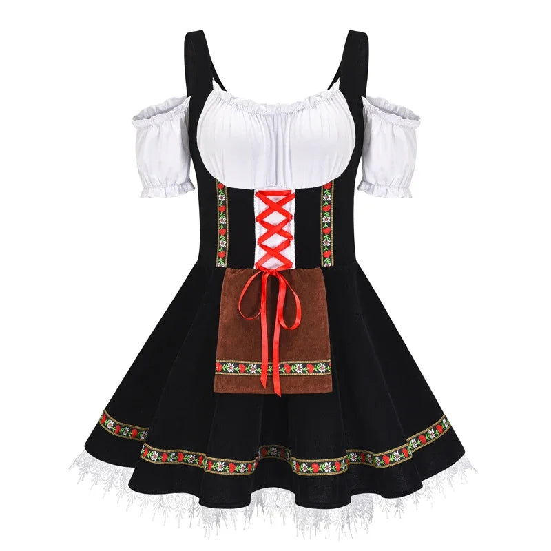 AlpenHerz – Damen Mini-Dirndl mit Zierdetails – Tracht in moderner Form
