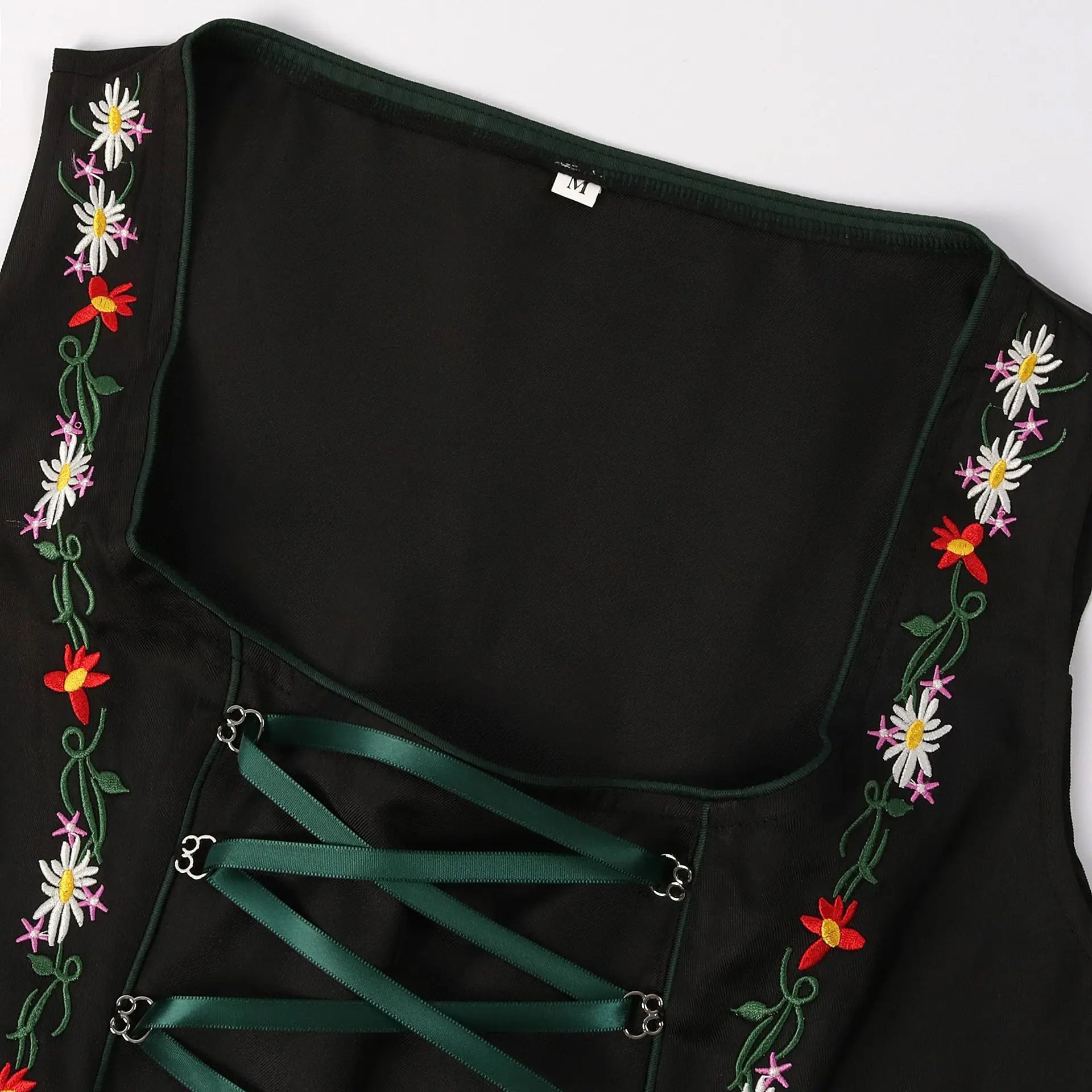 Alpengruss – Damen Dirndl traditionell Grün/Schwarz – Für Oktoberfest & Feste