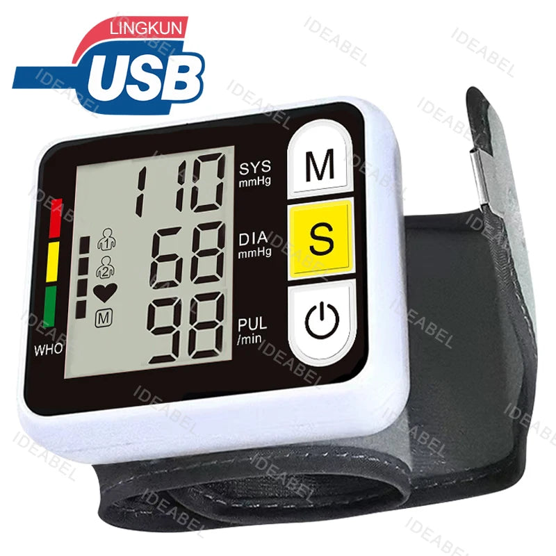 Digitales Handgelenk-Blutdruckmessgerät mit Herzfrequenzmessung 5