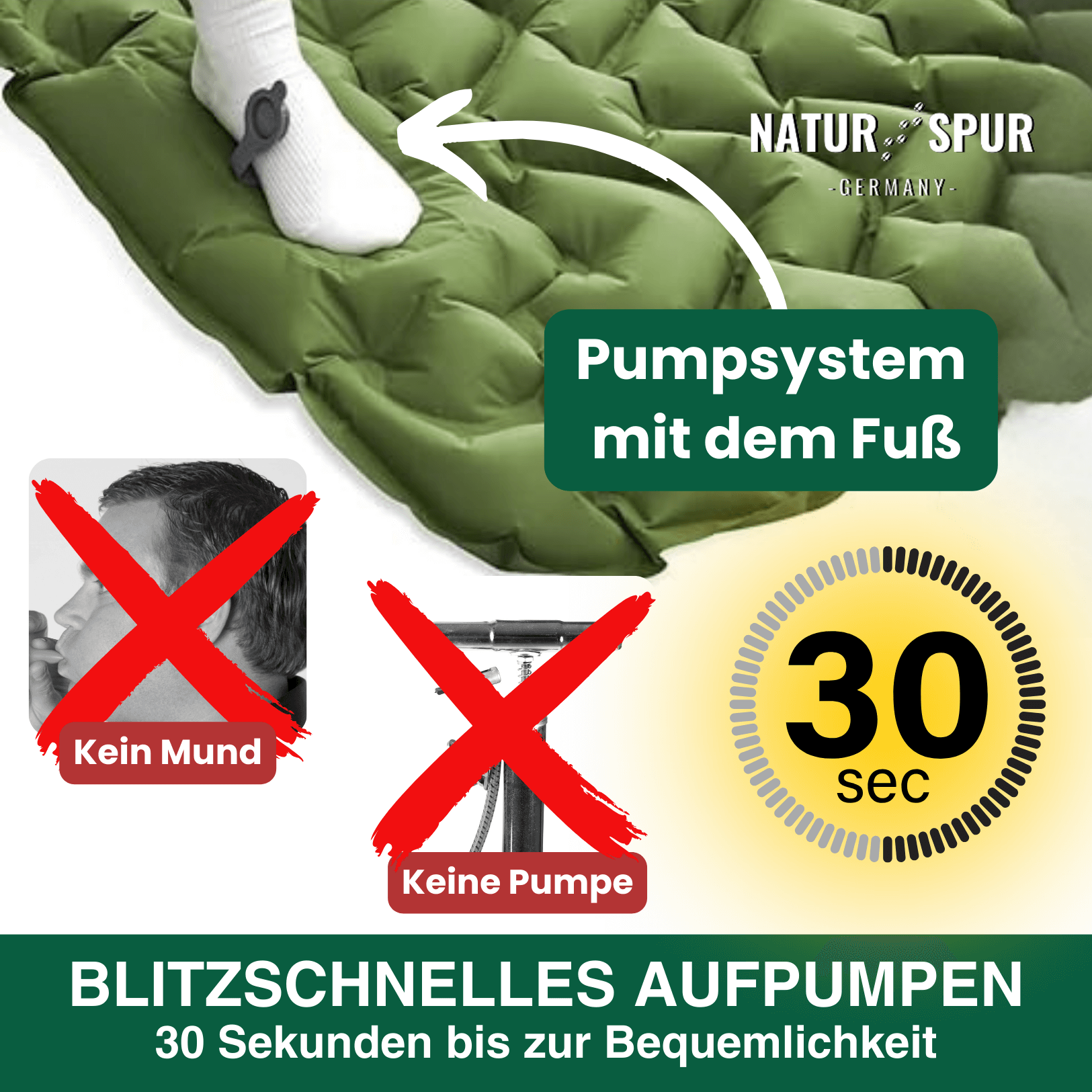Ultraleichte kompakte Isomatte – Ideal für jedes Abenteuer unterwegs