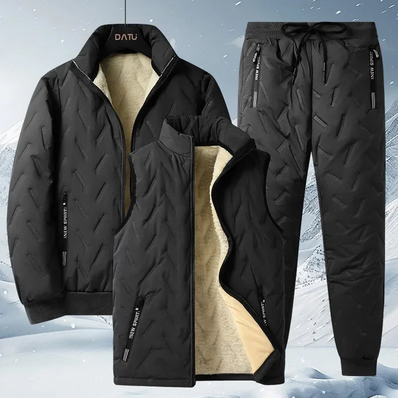 FrostKid – Ensemble d'hiver pour enfants avec veste polaire et pantalon, coupe-vent et chaud