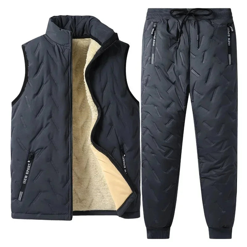 FrostKid – Ensemble d'hiver pour enfants avec veste polaire et pantalon, coupe-vent et chaud
