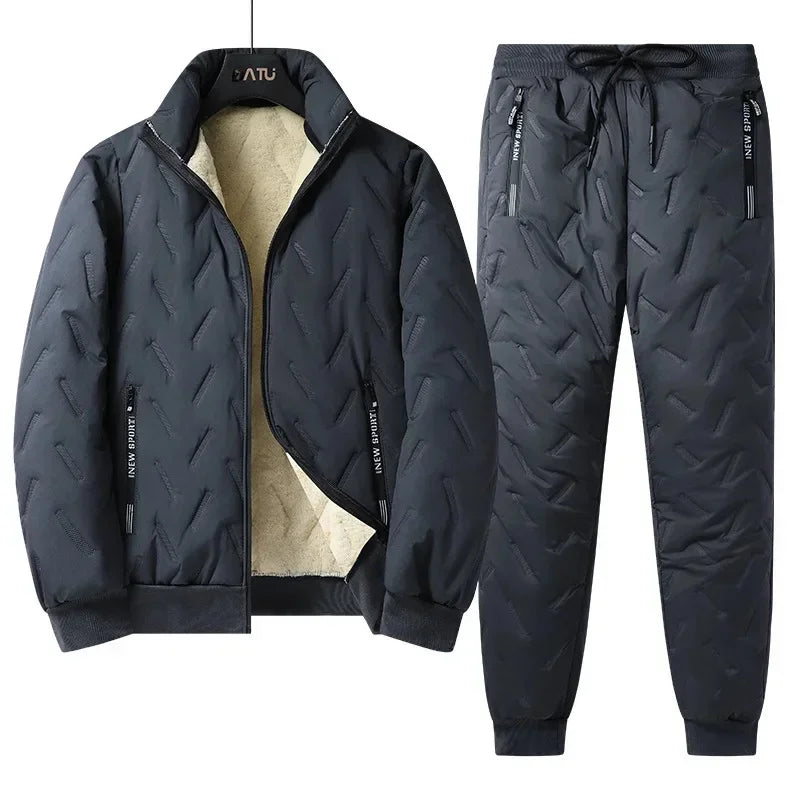 FrostKid – Ensemble d'hiver pour enfants avec veste polaire et pantalon, coupe-vent et chaud