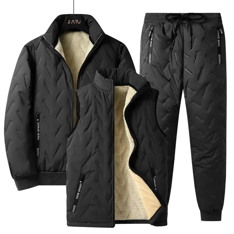 FrostKid – Ensemble d'hiver pour enfants avec veste polaire et pantalon, coupe-vent et chaud