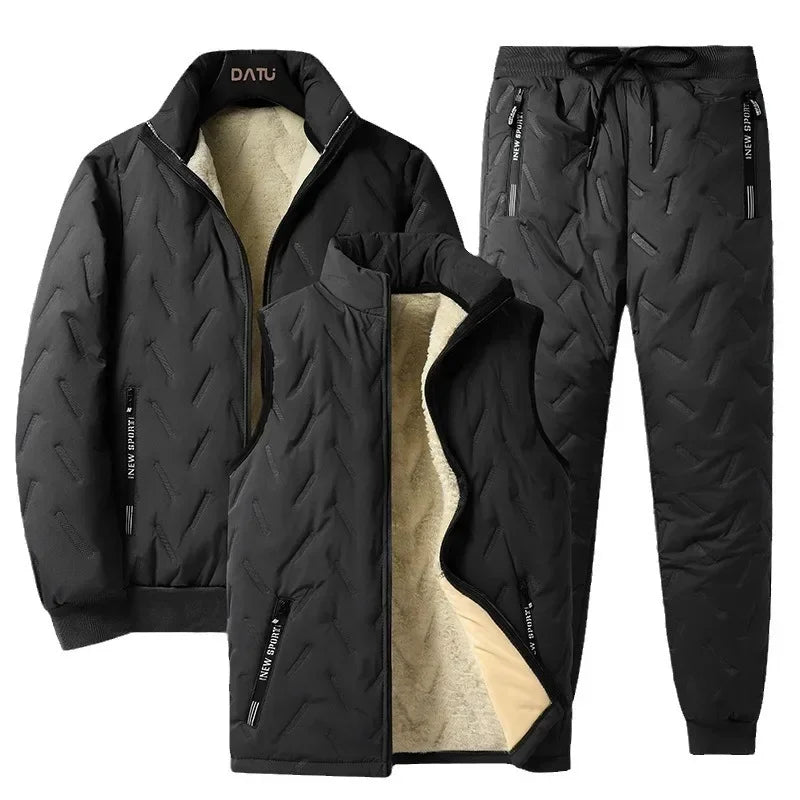 FrostKid – Ensemble d'hiver pour enfants avec veste polaire et pantalon, coupe-vent et chaud
