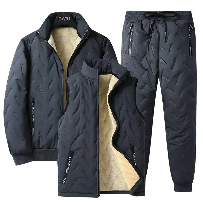 FrostKid – Ensemble d'hiver pour enfants avec veste polaire et pantalon, coupe-vent et chaud