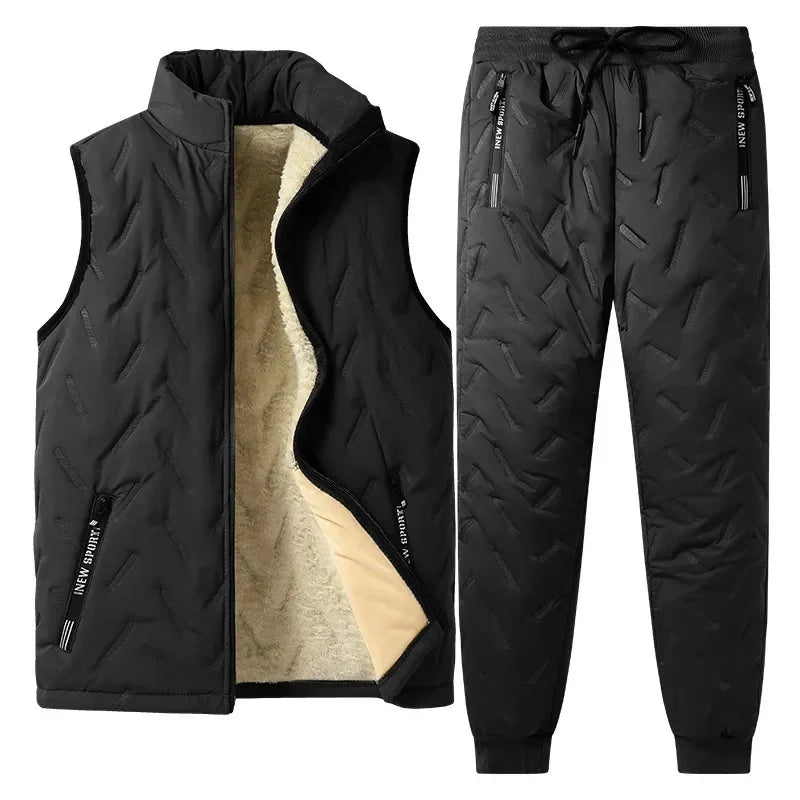 FrostKid – Ensemble d'hiver pour enfants avec veste polaire et pantalon, coupe-vent et chaud