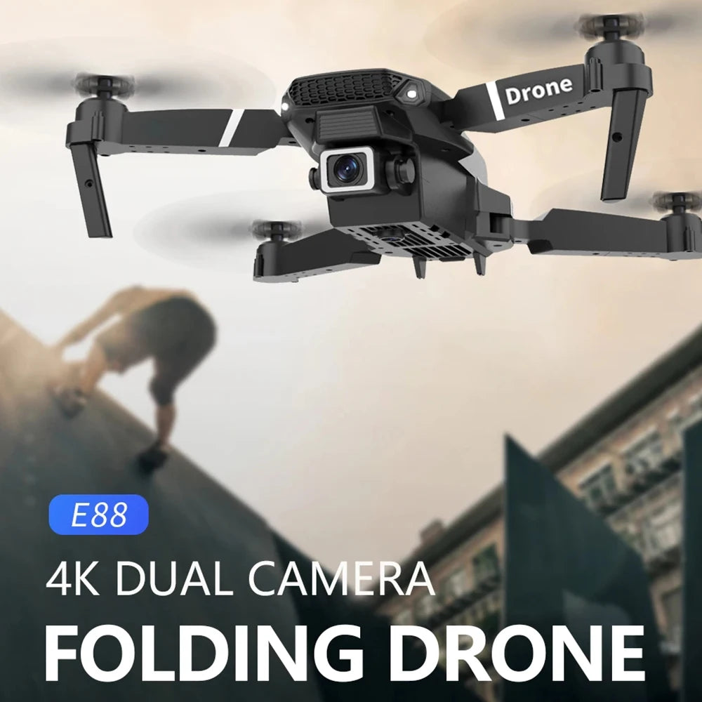 AeroFlex – E88 drone 4K kamera, WiFi FPV, foldbar & stabil flyvning