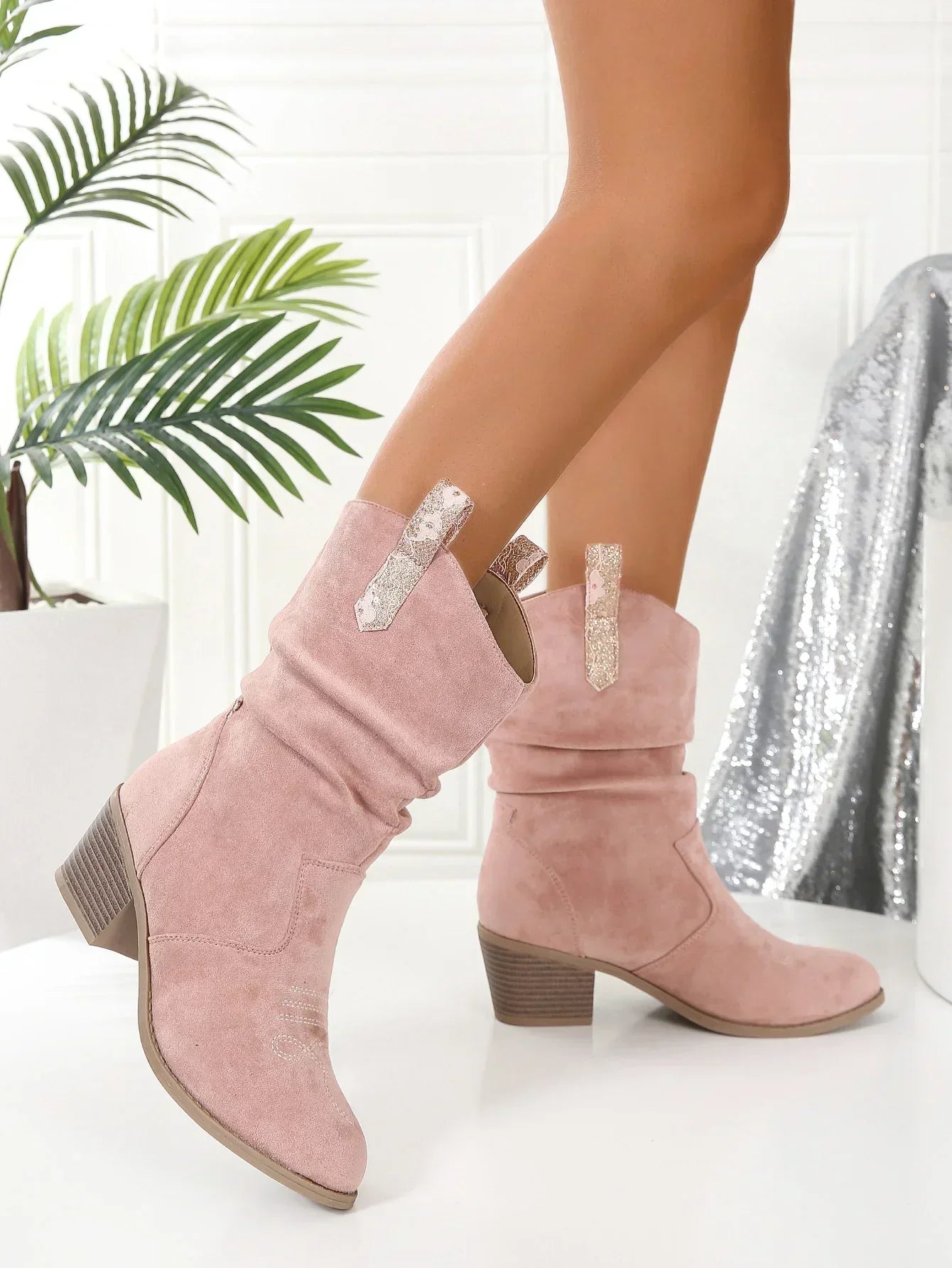 Wynona - Elegante rosa Stiefel