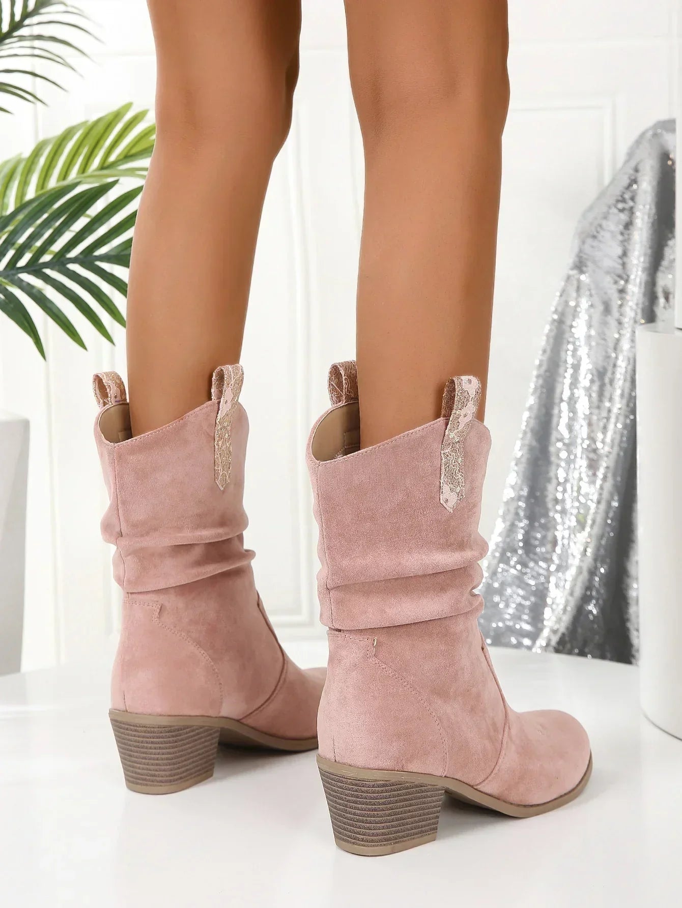 Wynona - Elegante rosa Stiefel
