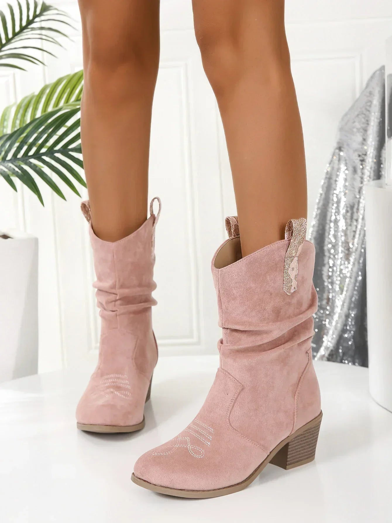 Wynona - Elegante rosa Stiefel