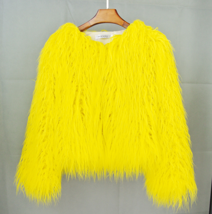 Eleganter Damen Kunstpelzmantel – Warm, Stylisch, Wintertauglich