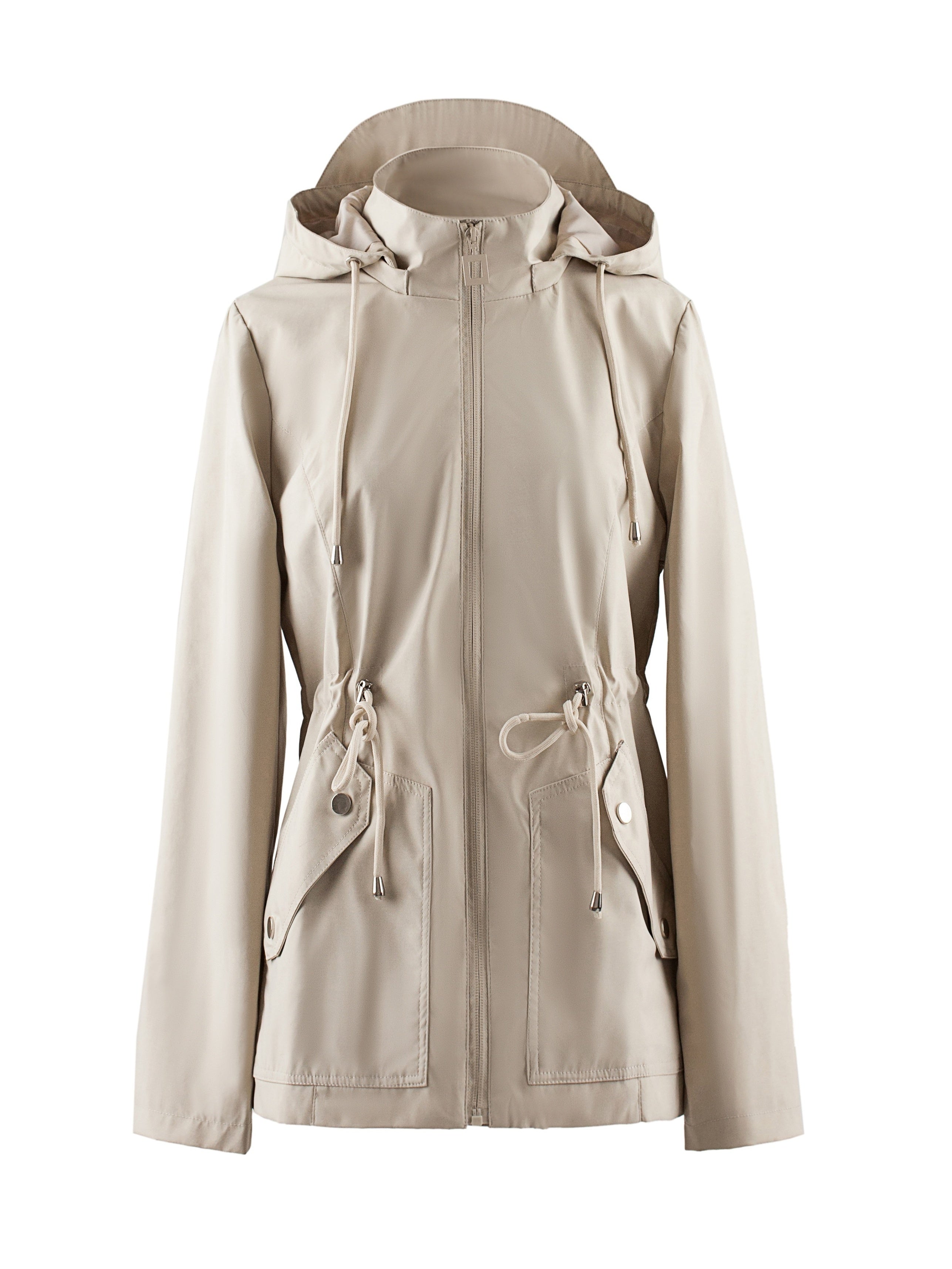 Emma – Wasserdichte, taillierte Kapuzenjacke – Eleganz trifft Funktion