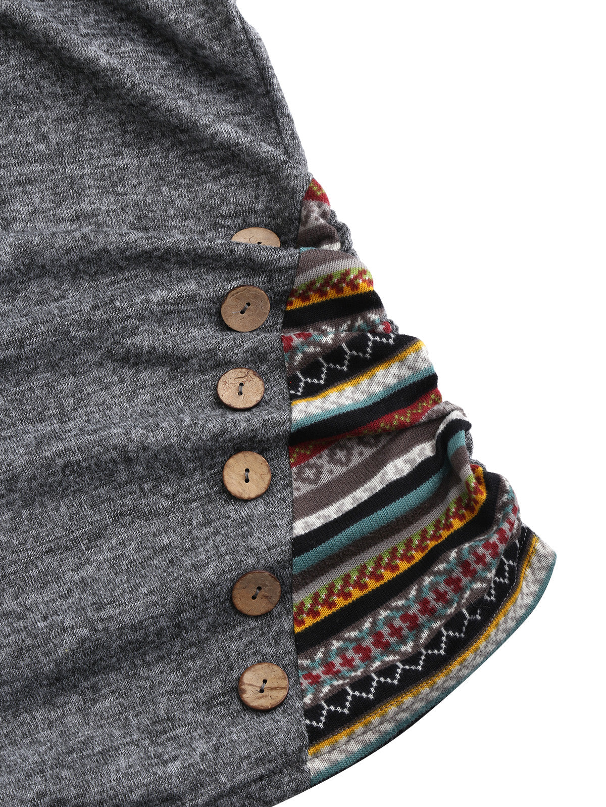 Kapuzenpullover mit Tribal-Muster – Lässig & Individuell
