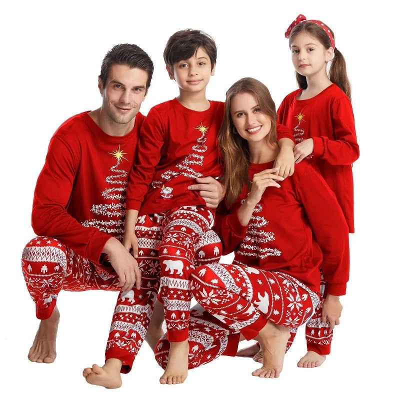 FamFits Familien-Pyjama-Set Weihnachten – Gemütlich & Festlich