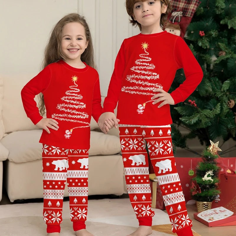 FamFits Familien-Pyjama-Set Weihnachten – Gemütlich & Festlich