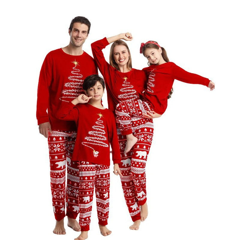 FamFits Familien-Pyjama-Set Weihnachten – Gemütlich & Festlich