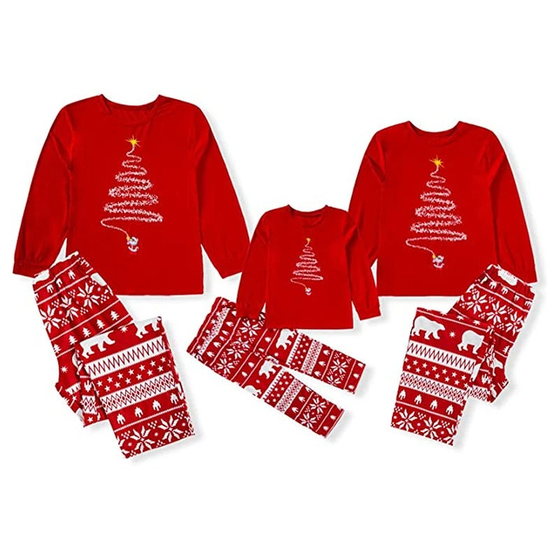 FamFits Familien-Pyjama-Set Weihnachten – Gemütlich & Festlich