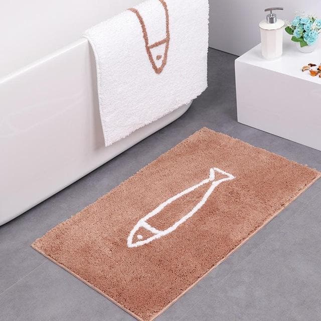 Tapis de bain antidérapant Poisson dans la mer